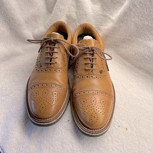 G/fore / Peter Millar Brogue Gallivantier Golf shoe. Rare. Tan Size 11